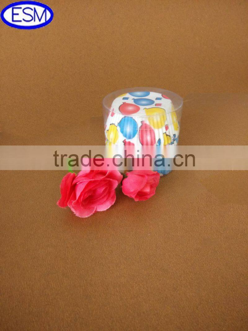 Colorful Round Shape cupcake square paper baking cups