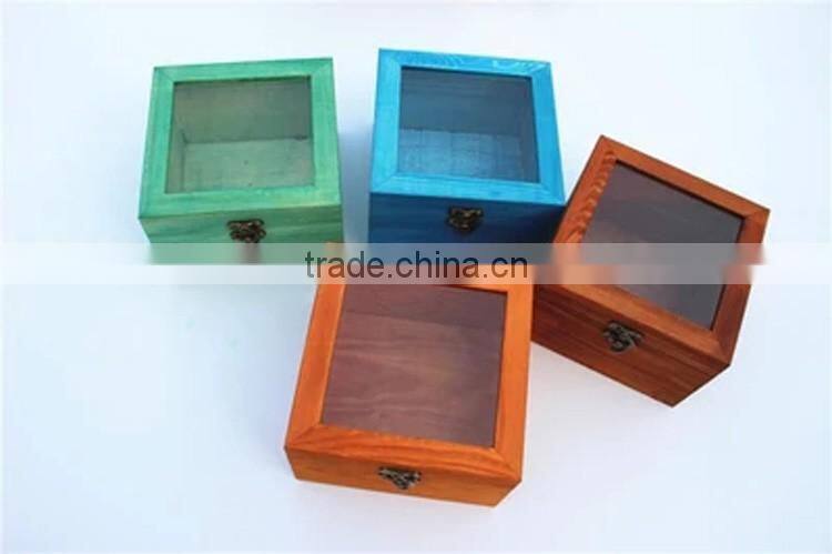 W holesale simple colorful eco-friendly Original wooden box for watch with good price wood box