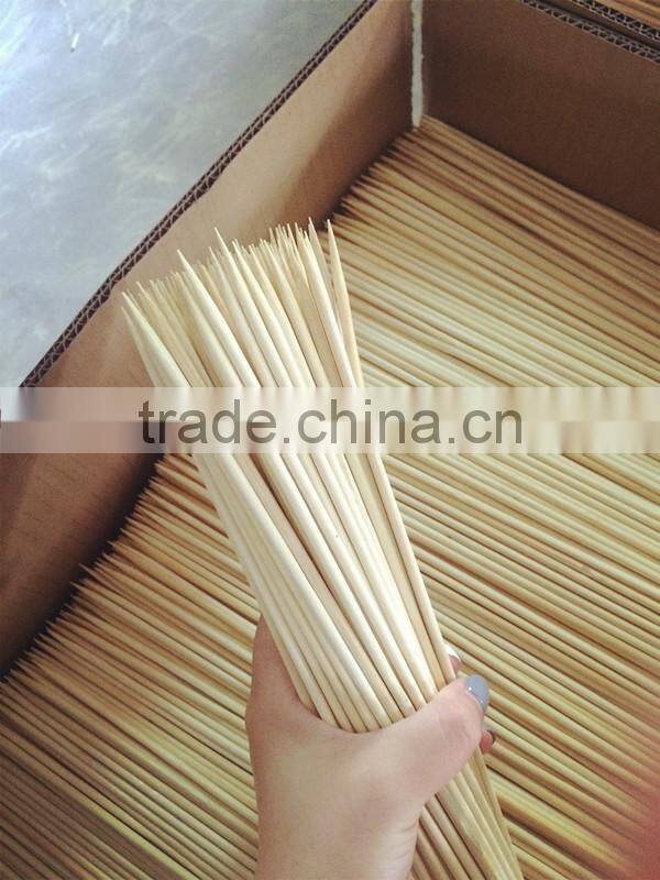 China Wholesale Thin Round Bamboo Sticks food For Sale