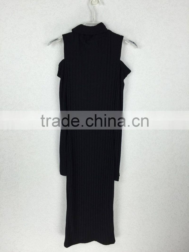 Sexy black sleeveless cocktail dress for women cotton made in alibaba
