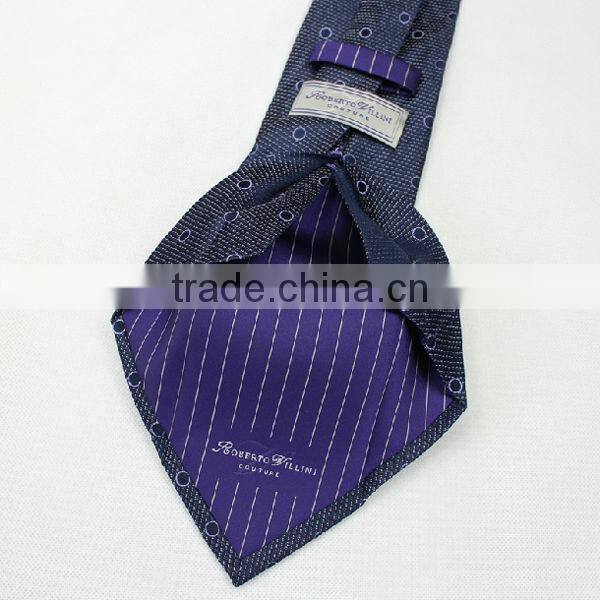 HD-7T74 Fashionable handmade Silk 7 fold neck tie OEM available