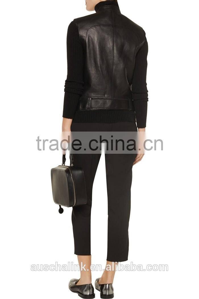 new arrival autumn leather biker vest new pattern low price