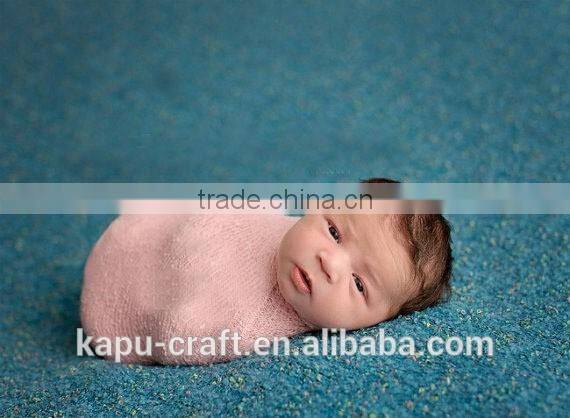 Hot Sale Baby Stretch Wrap Film Cotton Wrapped Yarn Blanket Newborn Baby Photography Props