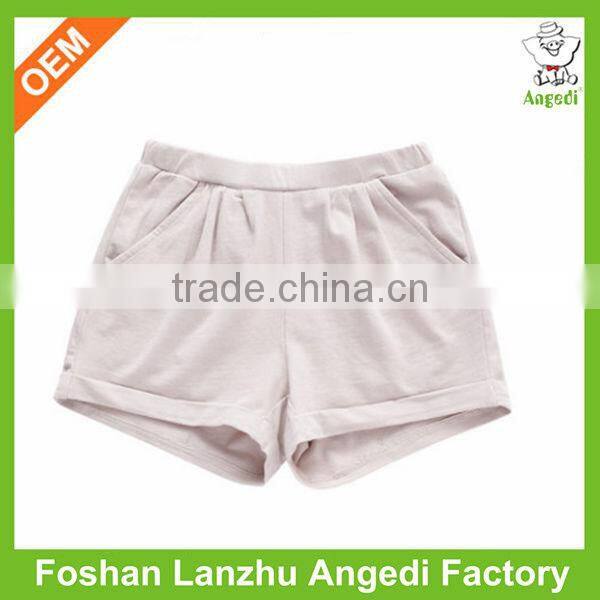 fashion girls short pants pockets ready made