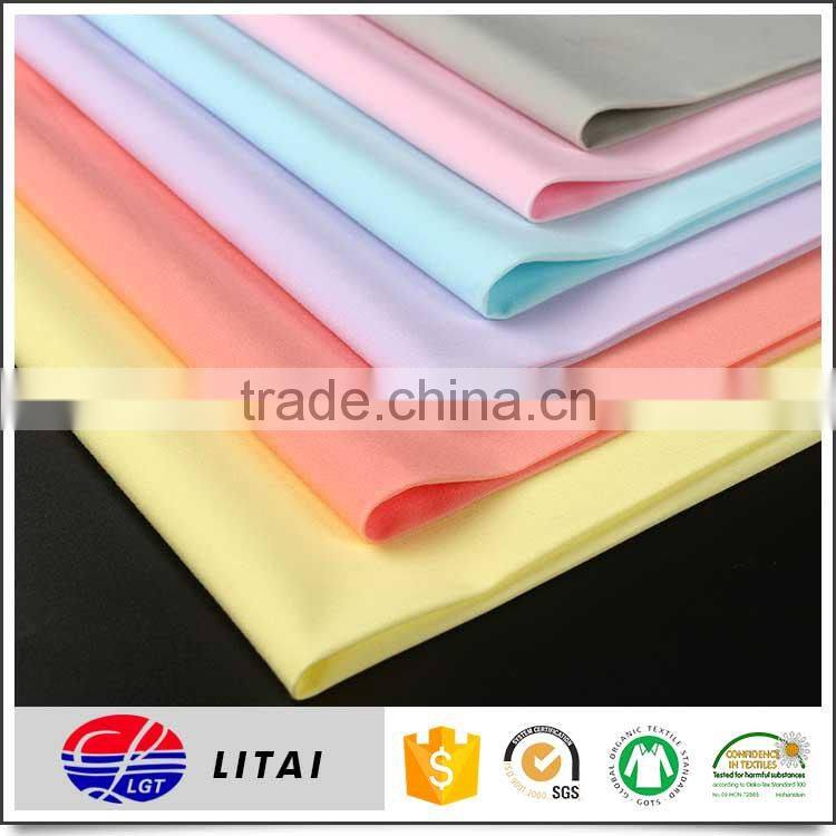 Colorful and good quality solid bamboo fabric for mens shirt