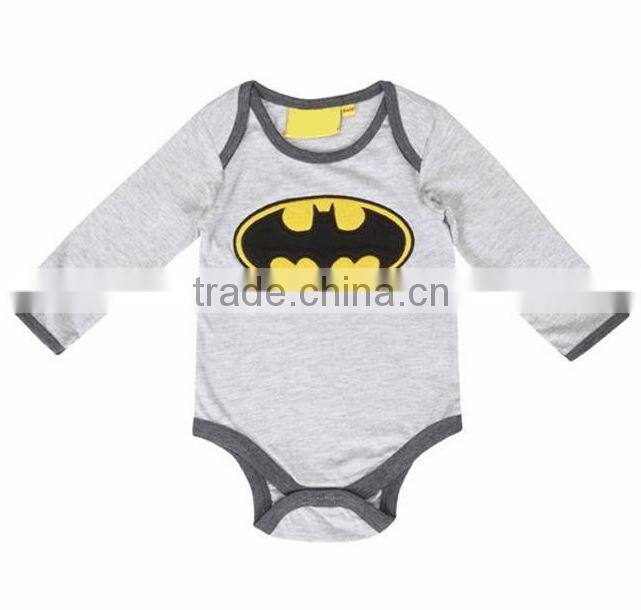 hot sale! batman printed baby boy jumpsuits long sleeves warm bodysuit for kids