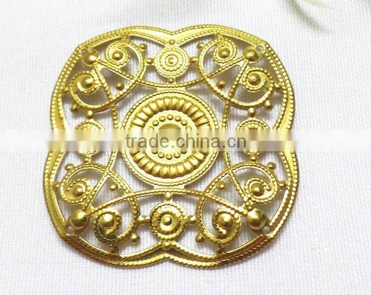 filigree square flower jewelry accessories