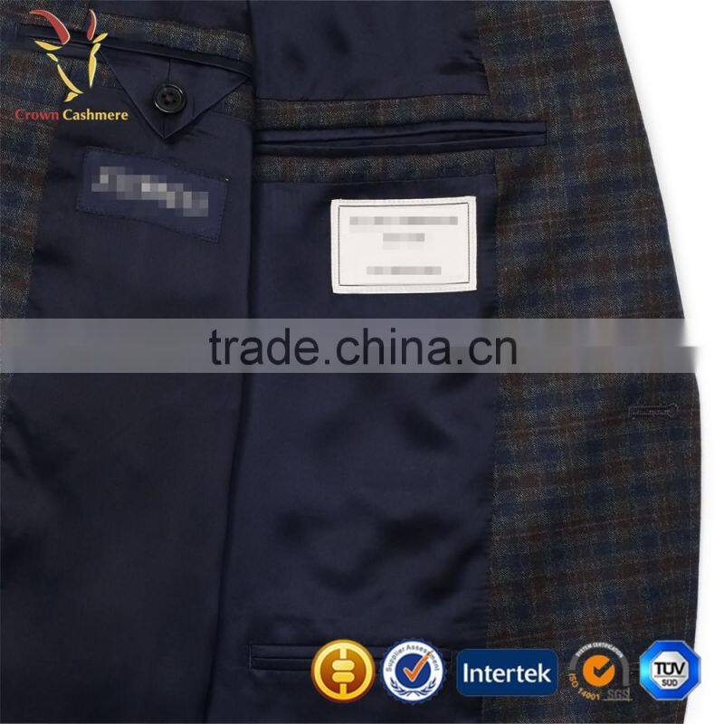 Mens Wool Blend Casual Suit