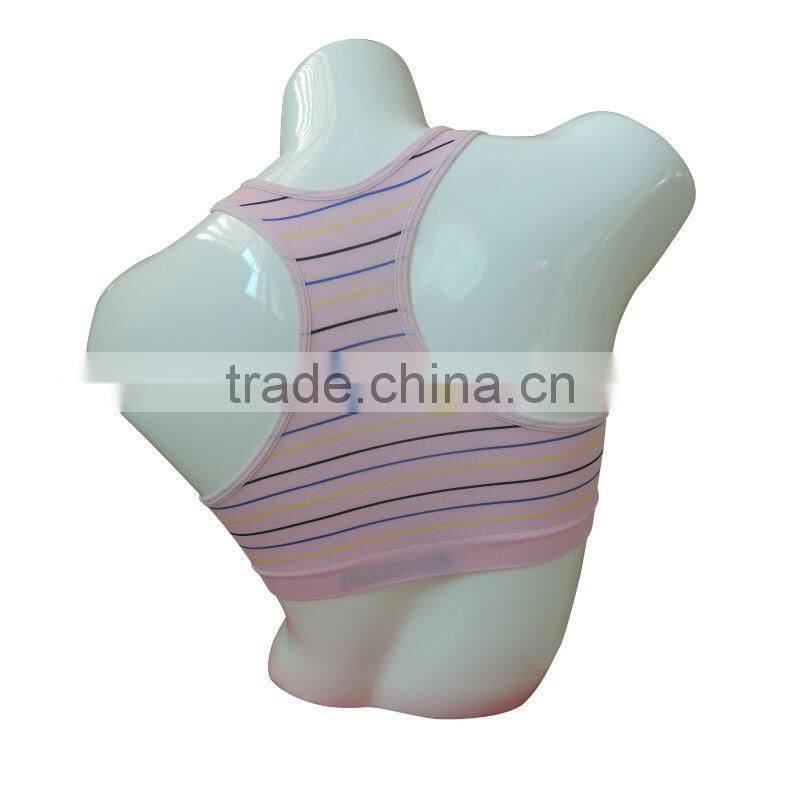 new style seamless woman underwear ladies bra ladies single layer stripe tank top