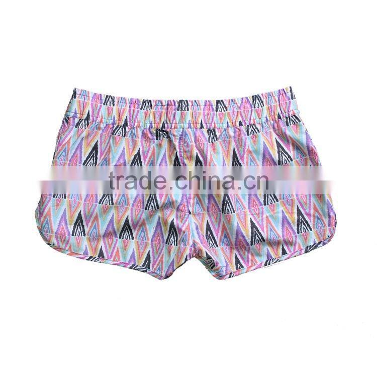 Fashion Summer Female flim Fit Casual Cotton Shorts Solid Beach Shorts Pants