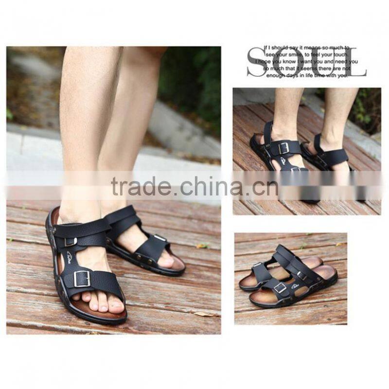 Genuine Leather Sandals,Outdoor Male Comfortable Shoes