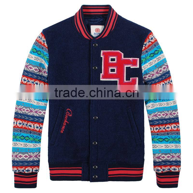 wool letterman sweater sleeves mens varsity jacket