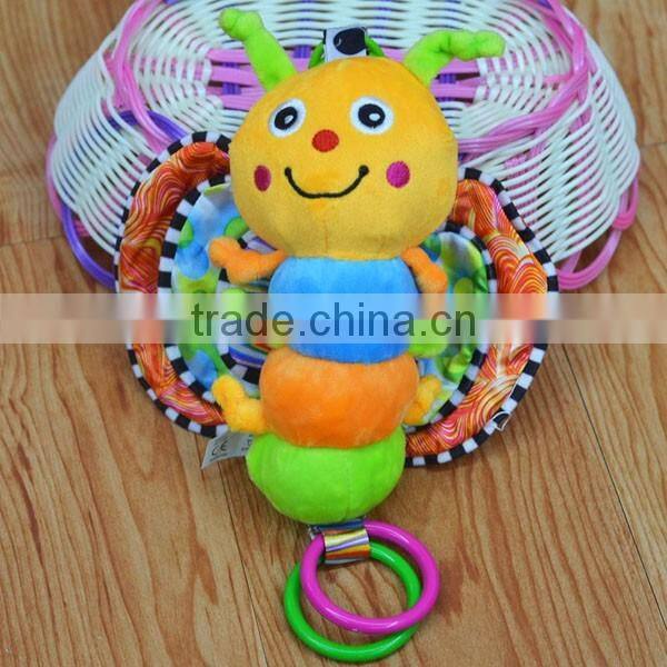 Colorful bee changeable music Plush toys baby educational stuffed & plush toy baby gift