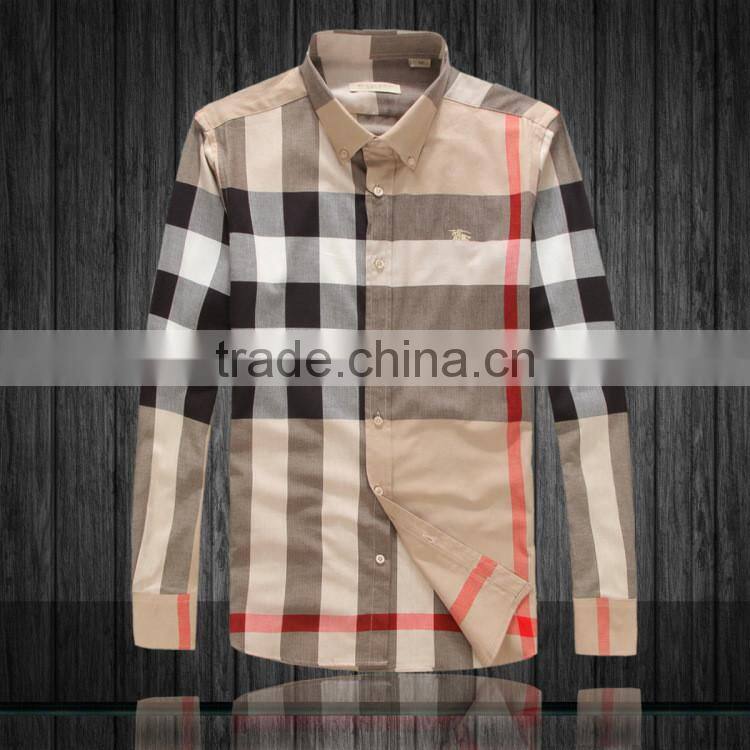 Alibaba new design fashion checkered embroidered polo shirt for men