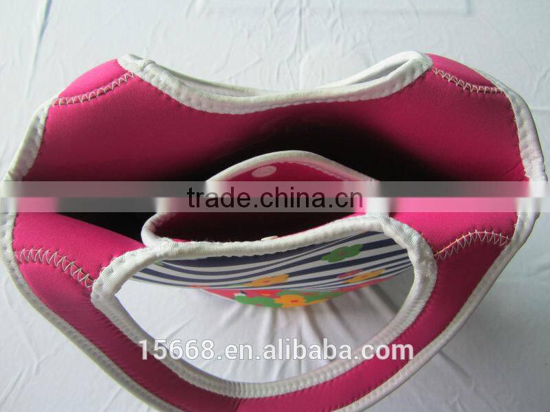 GR-W0081 full printing neoprene shopping tote bag