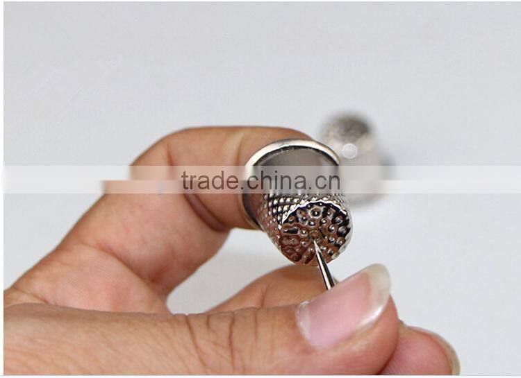 Cheap Garment Accessories Sewing Tools Silver Metal Sewing Thimble