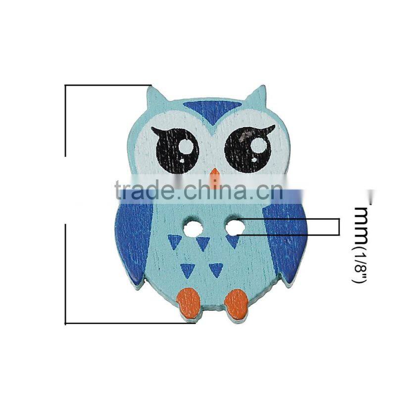 Lowest Price Scrapbooking Owl Halloween 2 Holes At Random Wood Painting Sewing Buttons