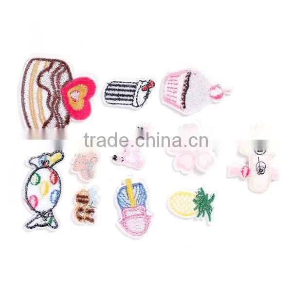 Fabric Iron On Patches At Random Candy Cake Professional Embroidery Patch