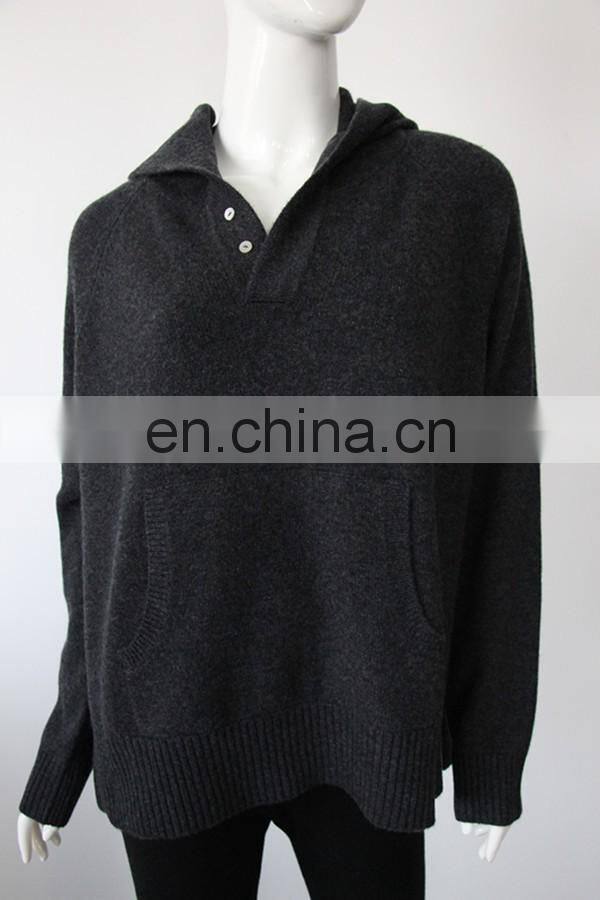 2017 sweater in hot selling 100% cashmere women's pullover hoodies sweater