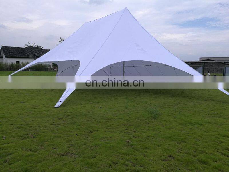 21m pure white high peak big star canopy tent used wedding party tent with factory price