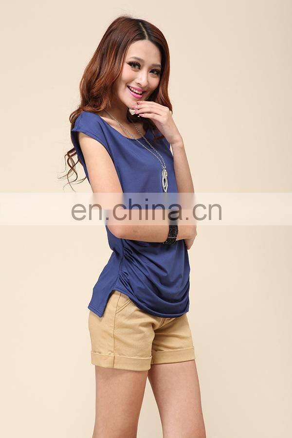 Trade assurance Yihao fashion leisure t-shirts wholesale 2015 women short t shirt
