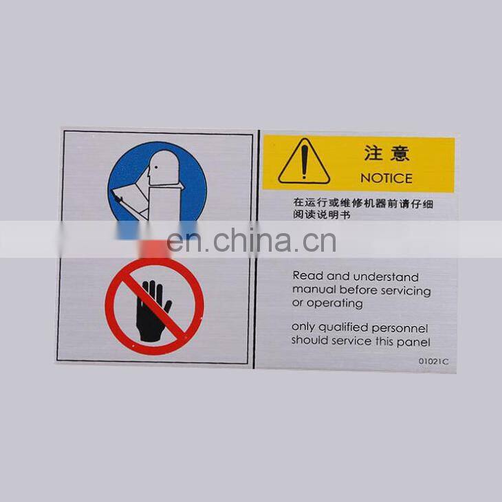Wholesale Cheap Toliet Sign Type Metal Custom Printed Self Adhesive Indoor Notice Sign