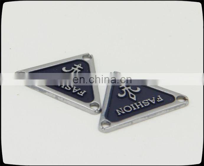 fashion coated jeans metal label with blazer