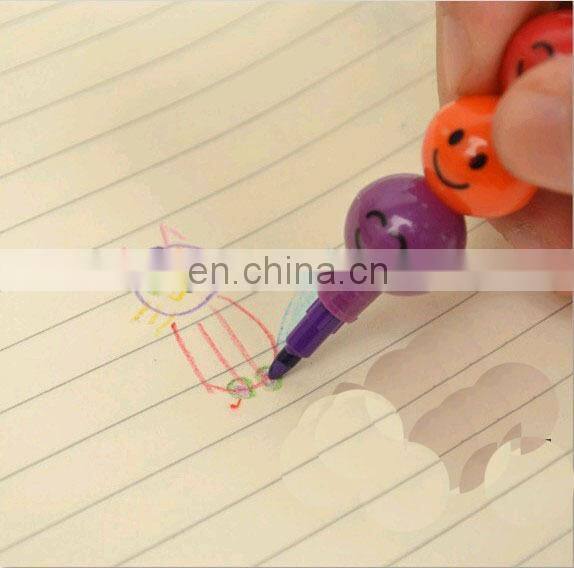 stacking crayon 6 colors or 7 colors stacker crayon