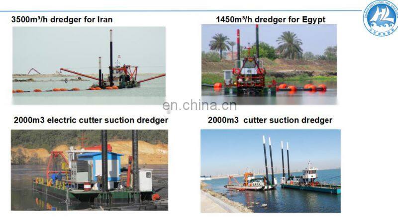 Highling Manufacturer River Cutter Suction Dredger (Solid Sand Capcity 160m3/h,Depth 8 m)