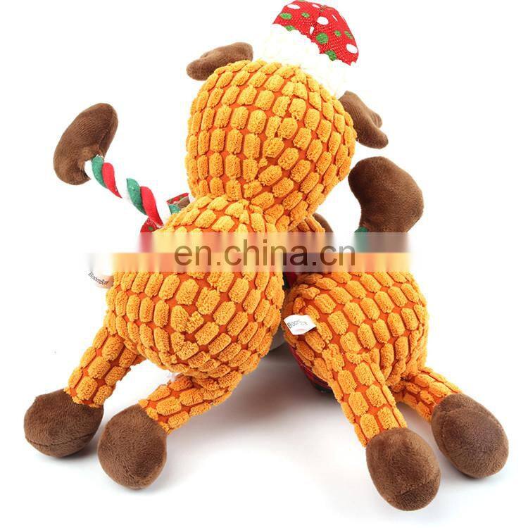Christmas elk reindeer husky dog stuffed toy christmas for large dogs