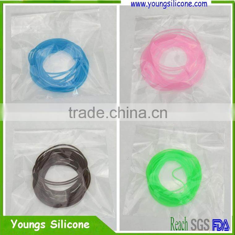 2016 Youngs Silicone bracelet, l cheap colorful transparent silicone bracelet