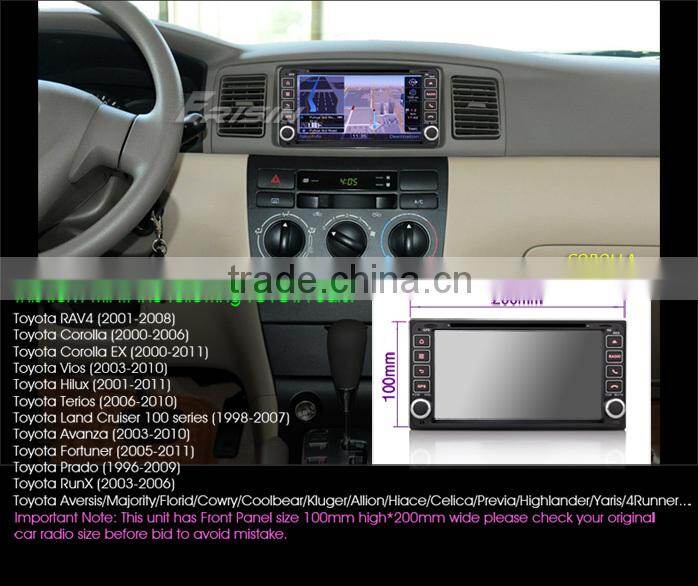 Erisin ES7603M 7" Car Audio DVD GPS Navigation System for Vitz Hilux