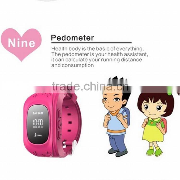 Useful and Colorful Waterproof GPS Smart Watch for Children Tracker