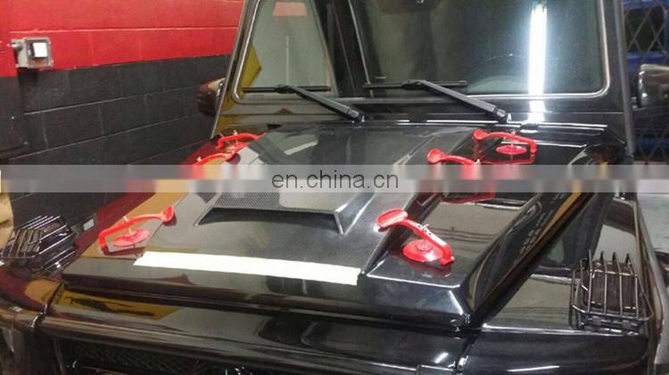 W463 hood scoop fit for MB G-CLASS W463 G500 G550 G55 G63 G65 upgrade into B style G800 carbon fiber hood cover