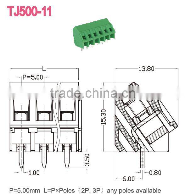PCB screw terminal blocks