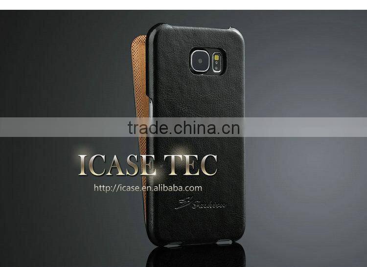 Crazy Horse Top Flip Case Cover for Samsung Galaxy S6