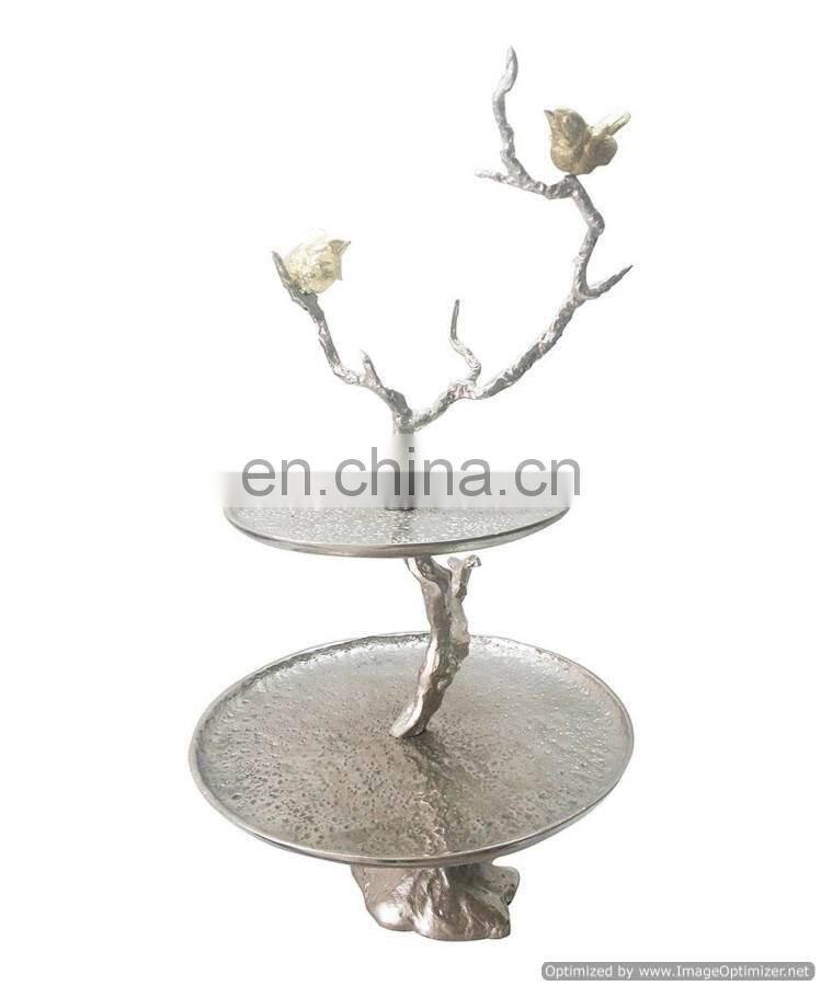 round hammered cake stand for sale
