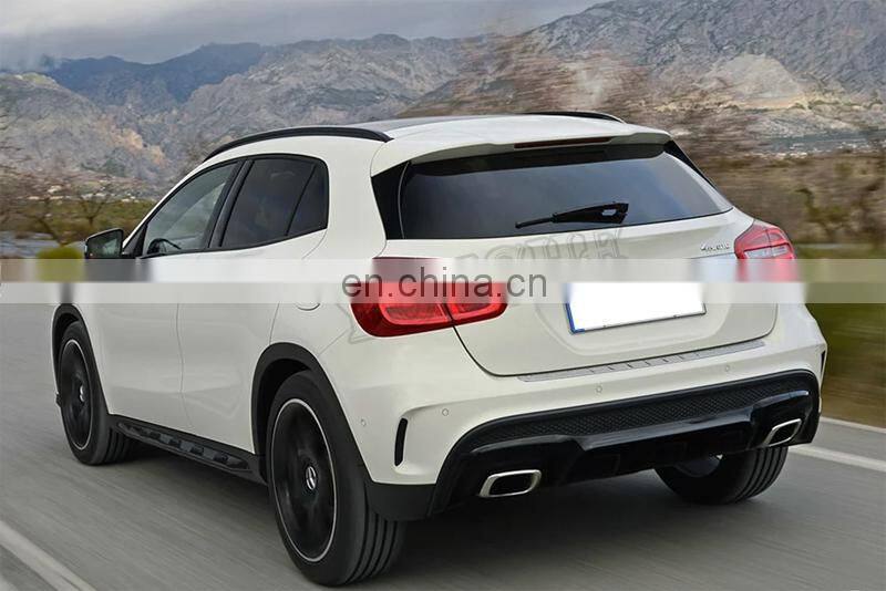 Diffuser & exhaust tip for Mercedes Benz GLA class X156 pre facelift ABS diffuser 2014-2017