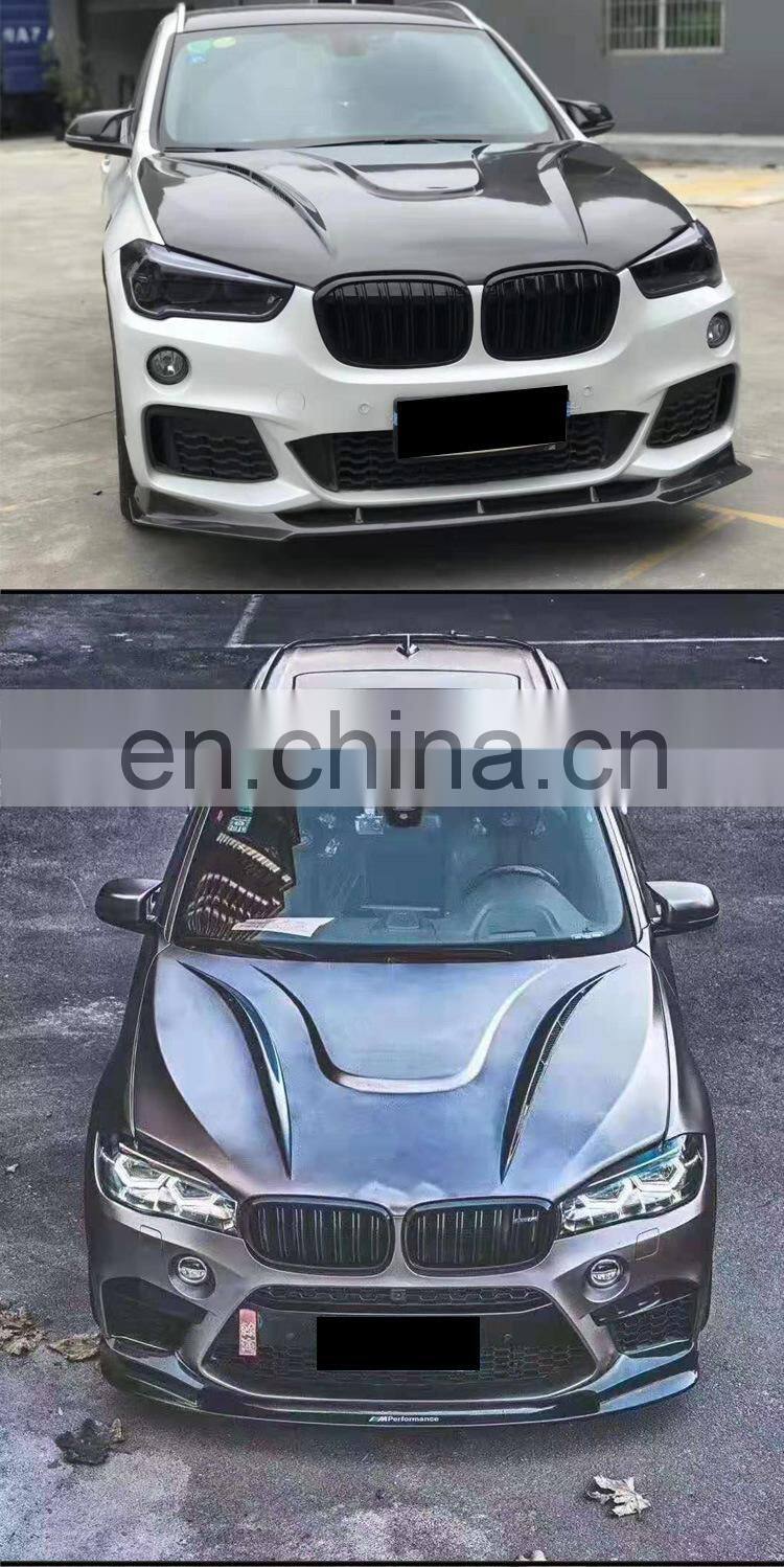 Runde Haman Style Carbon Fiber Material Auto Car Bonnet Engine Hood For BMW X5 X6 F15 F16 Hood