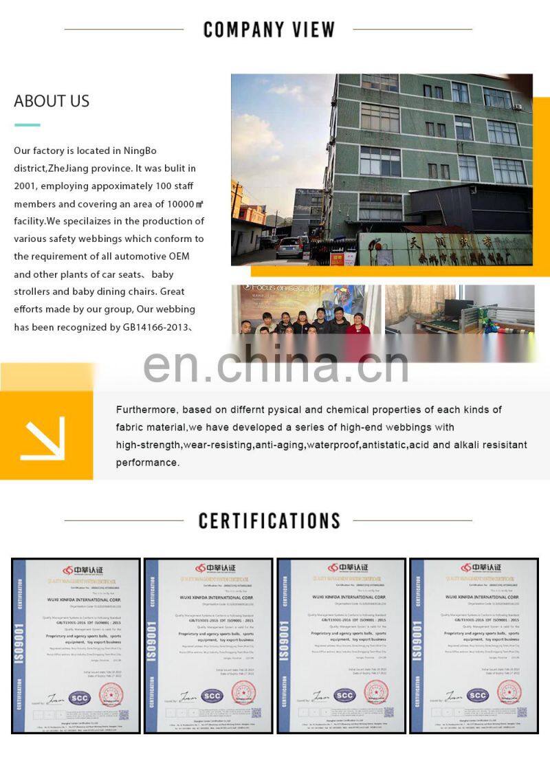 Factory Sale  New Style Logo Customized Colorful Pattern Polyester Yarn Webbing silk screen print  thermal transfer printing