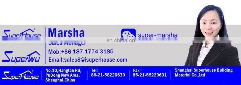 Superhouse China Top Brand AAMA NFRC AS2047 Certificate Florida Approval No.FL23013 Impact Windows Hurricane Proof