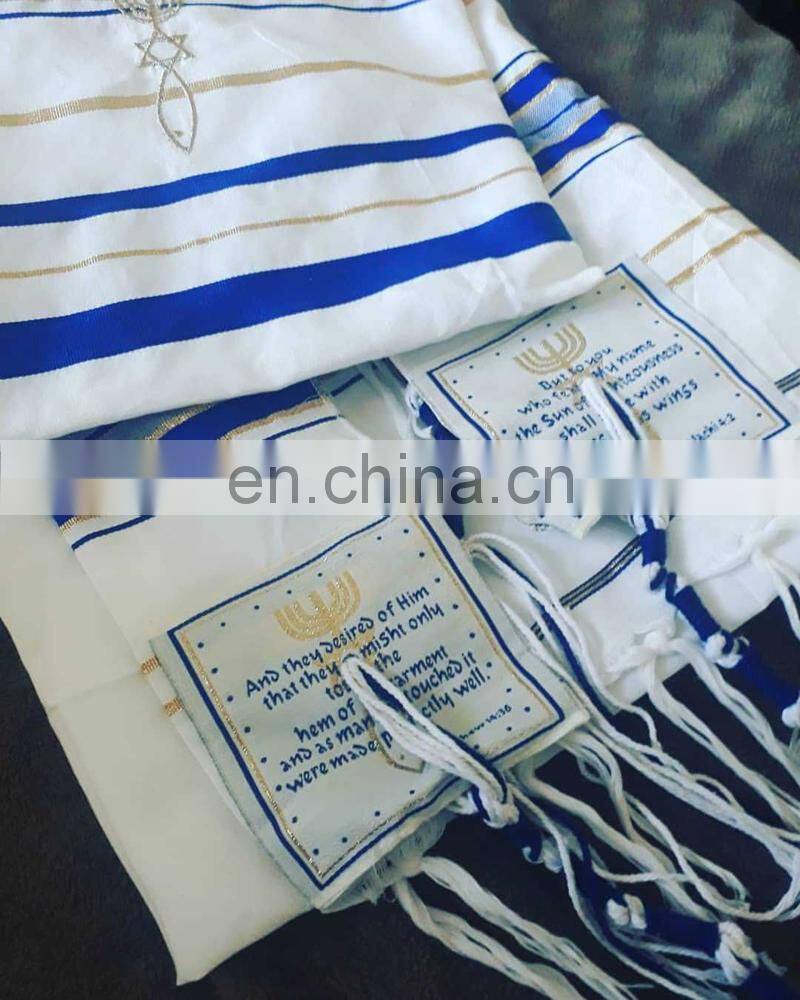 Large Polyester Prayer Shawl Arab Scarf Prayer Pentacost Israel Prayer Talit Shawls Isreal