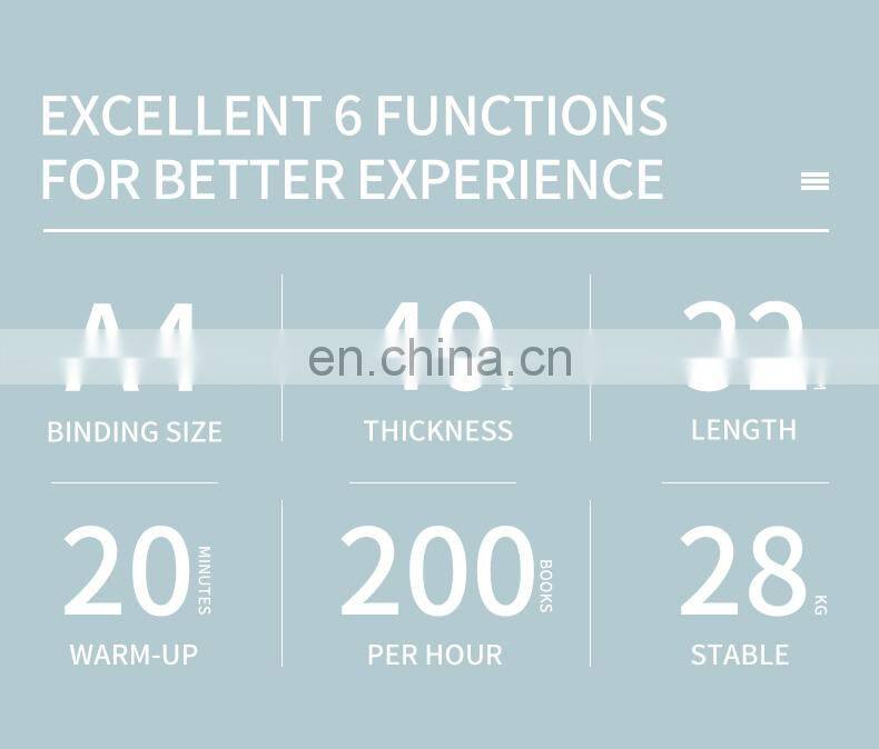 a4 high speed good quality book binding machine