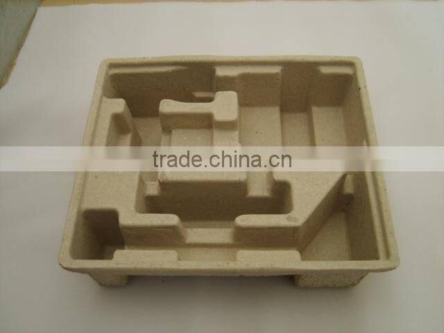 recycled biodegradable molded pulp trays for hardware