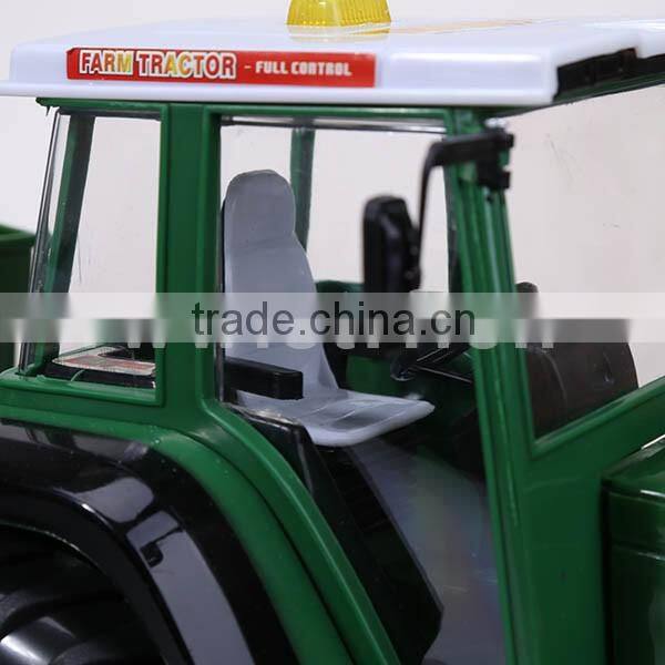 Plastic green color farm RC toys tractors