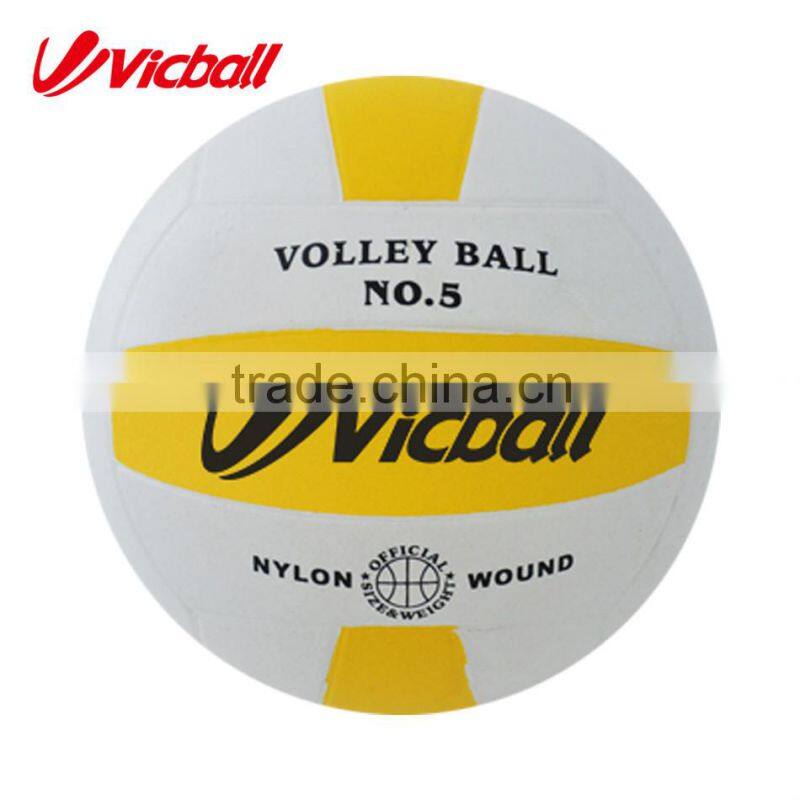 colorful solid rubber volley ball