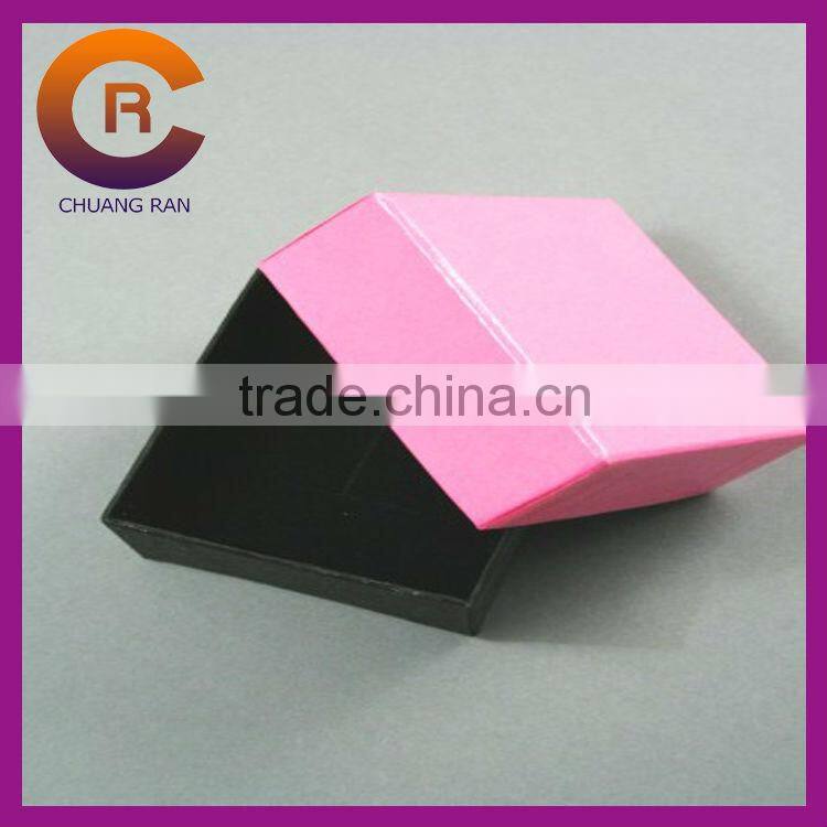 Green blank cheap made paper jewelry box for necklace