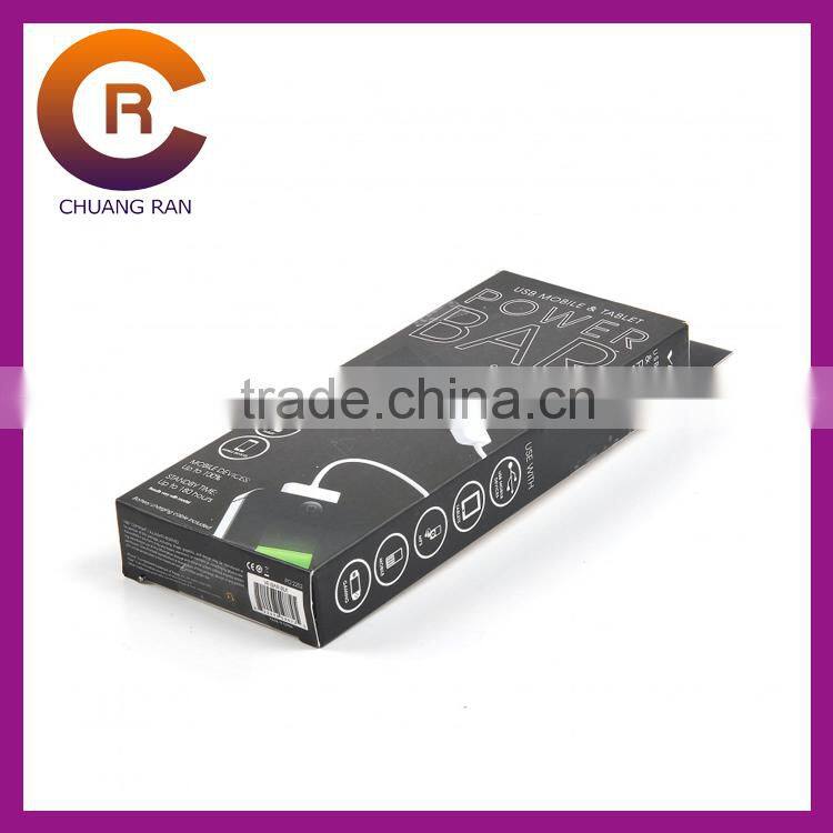 Red printing die cut custom made easy folded paper candy box