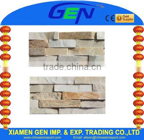 Natural Golden Stone Floor Pavers Rugular Slate