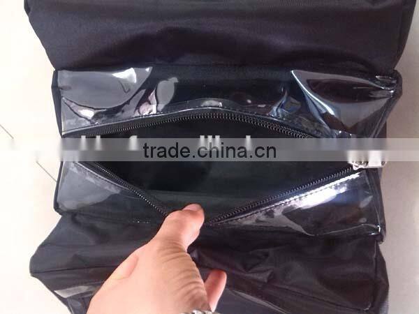 Latest hot mesh cosmetic bag black